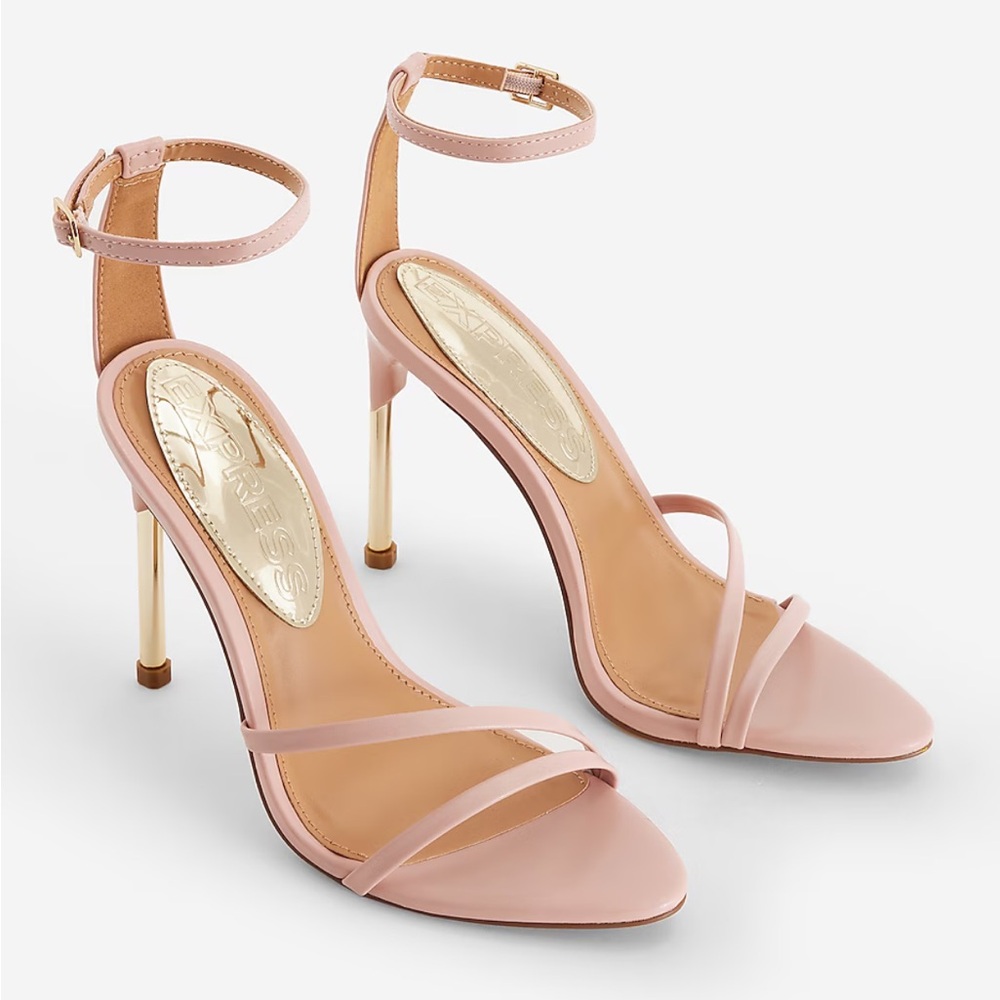 Elegant Pink Strappy Heels